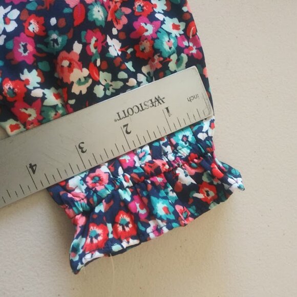 Croft & Barrow multicolored floral women's size PXS long sleeve blouse - Picture 10 of 15